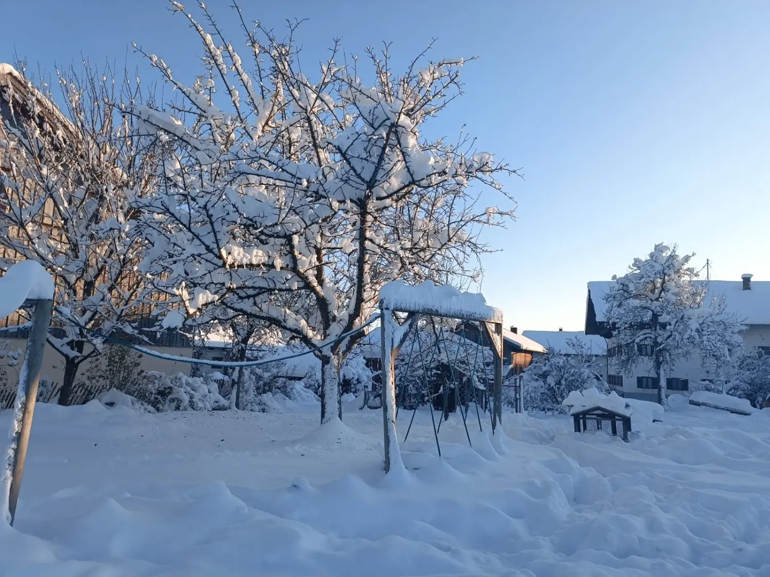 S Voit Erlebnisbauernhof, Schnee